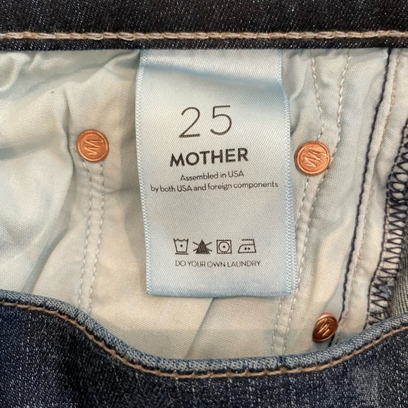 MOTHER The Dropout Boyfriend Jeans in No Play Size 25 - Picture 4 of 4